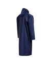 Pelerină impermeabilă, lungă, cu glugă, din poliester / poliuretan, Stormer Dark Blue