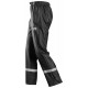 Pantaloni de ploaie cu benzi reflectorizante, din poliuretan, Snickers Workwear, 8200, Black