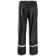 Pantaloni de ploaie cu benzi reflectorizante, din poliuretan, Snickers Workwear, 8200, Black