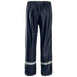 Pantaloni de ploaie cu benzi reflectorizante, din poliuretan, Snickers Workwear, 8201, Navy