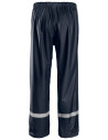 Pantaloni de ploaie cu benzi reflectorizante, din poliuretan, Snickers Workwear, 8201, Navy