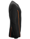 Bluză termică pentru bărbați, din lână merino, Snickers Workwear, Stay Warm, 9480, Black/Anthracite Melange