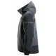 Geacă impermeabilă, termoizolantă, cu glugă, de iarnă, Snickers Workwear, AllroundWork, 1112, Steel Grey/Dark Steel Grey