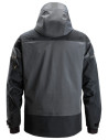 Geacă impermeabilă, termoizolantă, cu glugă, de iarnă, Snickers Workwear, AllroundWork, 1112, Steel Grey/Dark Steel Grey