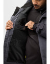 Geacă impermeabilă, termoizolantă, cu glugă, de iarnă, Snickers Workwear, AllroundWork, 1112, Steel Grey/Dark Steel Grey