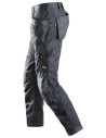 Pantaloni de lucru, cu buzunare holster, Snickers Workwear, AllroundWork, 6201, Steel Grey/Steel Grey