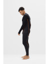 Pantaloni termici pentru bărbați, din lână merino, Snickers Workwear, Stay Warm, 9481, Black/Anthracite Melange
