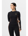 Pantaloni termici de damă, din lână merino, Snickers Workwear, Stay Warm, 9471, Black/Anthracite Melange