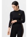 Pantaloni termici de damă, din lână merino, Snickers Workwear, Stay Warm, 9471, Black/Anthracite Melange