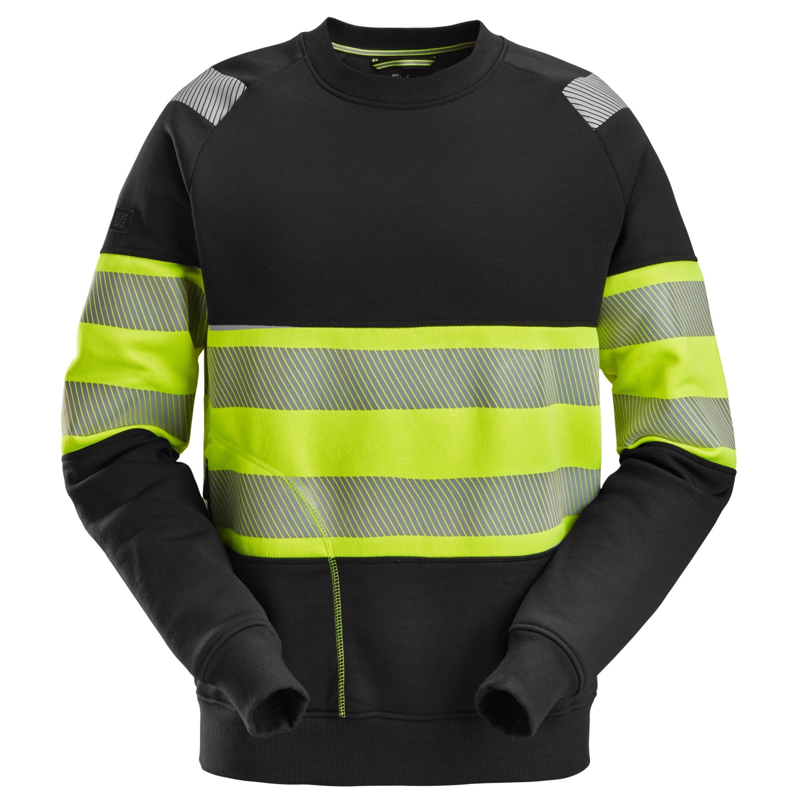Bluză reflectorizantă, CL 1, Snickers Workwear, 2830, Black/High Vis Yellow