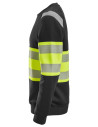 Bluză reflectorizantă, CL 1, Snickers Workwear, 2830, Black/High Vis Yellow