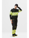 Bluză reflectorizantă, CL 1, Snickers Workwear, 2830, Black/High Vis Yellow