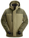 Geacă impermeabilă, termoizolantă, cu glugă, de iarnă, Snickers Workwear, AllroundWork, 1112, Steel Grey/Dark Steel Grey