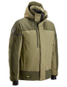Geacă impermeabilă, termoizolantă, cu glugă, de iarnă, Snickers Workwear, AllroundWork, 1112, Steel Grey/Dark Steel Grey