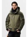 Geacă impermeabilă, termoizolantă, cu glugă, de iarnă, Snickers Workwear, AllroundWork, 1112, Steel Grey/Dark Steel Grey