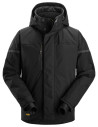 Geacă impermeabilă, termoizolantă, cu glugă, de iarnă, Snickers Workwear, AllroundWork, 1112, Black/Black