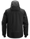 Geacă impermeabilă, termoizolantă, cu glugă, de iarnă, Snickers Workwear, AllroundWork, 1112, Black/Black