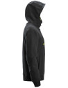 Hanorac cu glugă & logo, pentru bărbați, bumbac&poliester, Snickers Workwear, 2845, Black