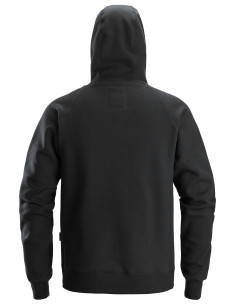 Hanorac cu glugă & logo, pentru bărbați, bumbac&poliester, Snickers Workwear, 2845, Black 2