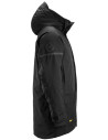 Geacă parka impermeabilă, căptușită, cu glugă, de iarnă, Snickers Workwear, AllroundWork, 1801, Black/Black