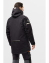 Geacă parka impermeabilă, căptușită, cu glugă, de iarnă, Snickers Workwear, AllroundWork, 1801, Black/Black