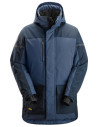 Geacă parka impermeabilă, căptușită, cu glugă, de iarnă, Snickers Workwear, AllroundWork, 1801, Navy/Dark Navy