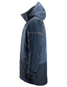 Geacă parka impermeabilă, căptușită, cu glugă, de iarnă, Snickers Workwear, AllroundWork, 1801, Navy/Dark Navy