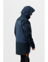 Geacă parka impermeabilă, căptușită, cu glugă, de iarnă, Snickers Workwear, AllroundWork, 1801, Navy/Dark Navy