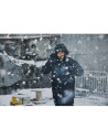 Geacă parka impermeabilă, căptușită, cu glugă, de iarnă, Snickers Workwear, AllroundWork, 1801, Black/Black
