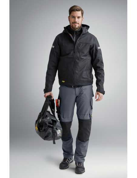 Geanta de voiaj impermeabila & usoara, 30 litri, negru, Snickers Workwear