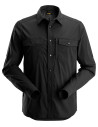 Cămașă de bărbați, mânecă lungă, UPF 50+, Snickers Workwear, LiteWork, 8521, Black