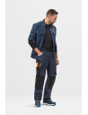 Cămașă de bărbați, mânecă lungă, UPF 50+, Snickers Workwear, LiteWork, 8521, Navy