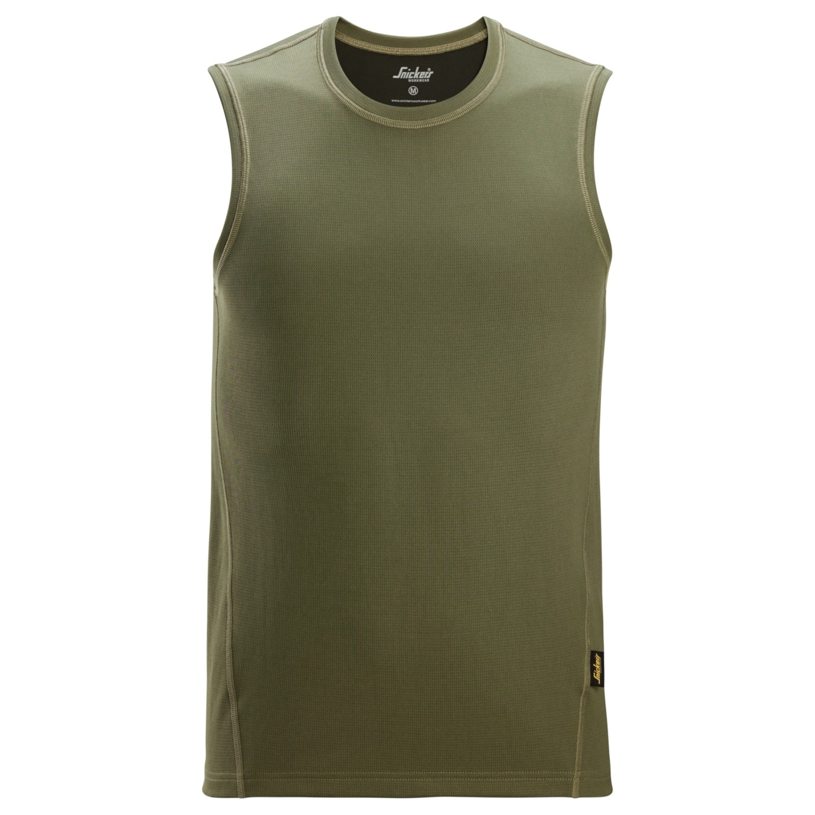 Maiou pentru bărbați, UPF 50+, poliester 100%, Snickers Workwear, Stay Fresh, 2956, Khaki Green
