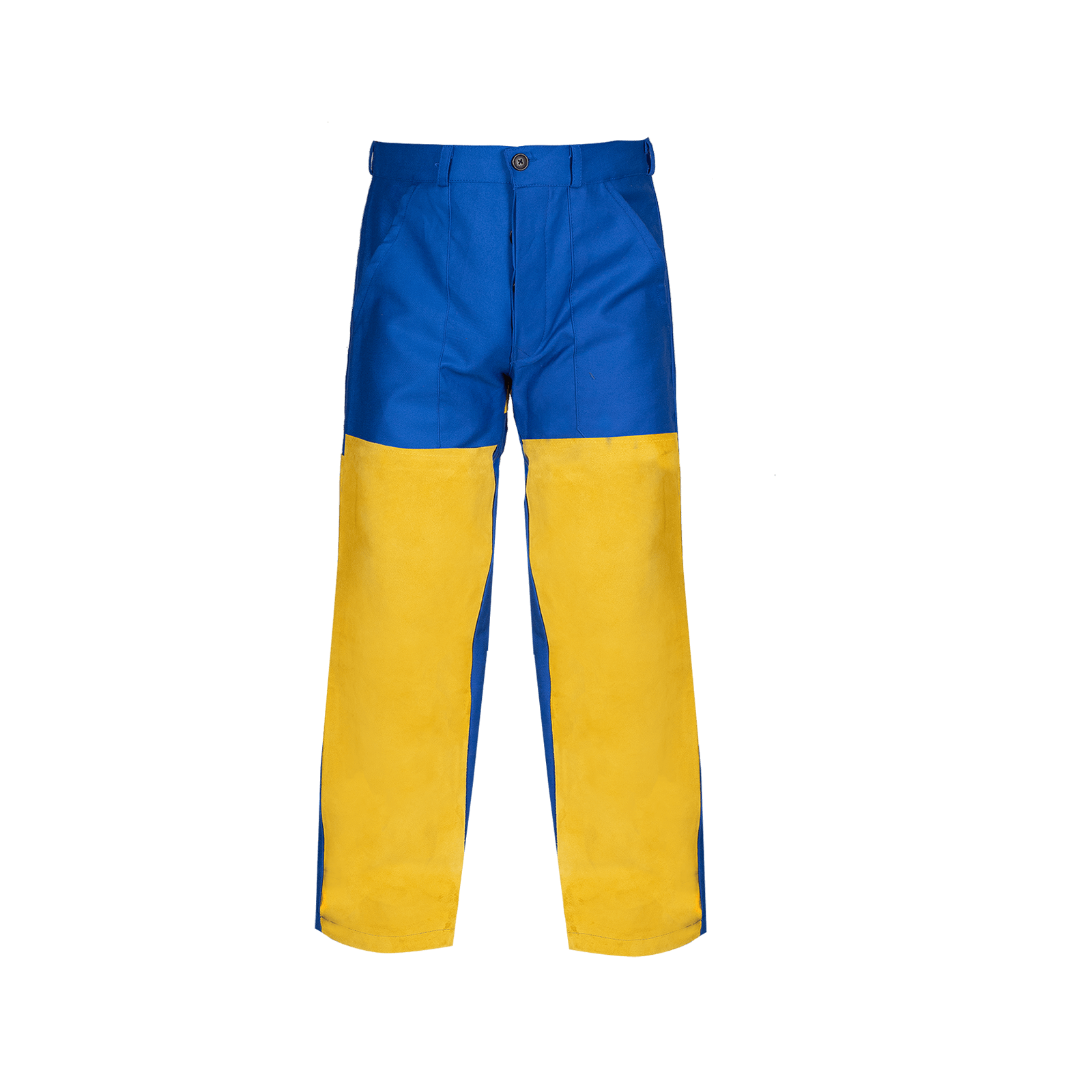 Pantaloni de lucru pentru sudură, din bumbac și piele naturală, 240 g/mp, Zava Pro