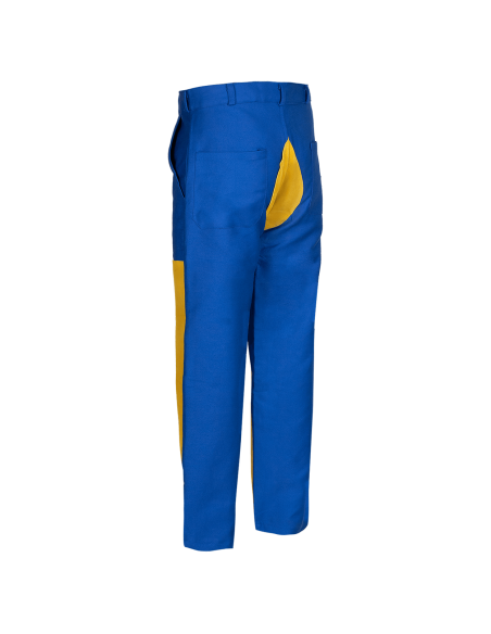 Pantaloni de lucru pentru sudura, bumbac + piele, 240 g/mp, Zava Pro