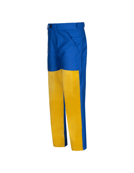 Pantaloni de lucru pentru sudura, bumbac + piele, 240 g/mp, Zava Pro