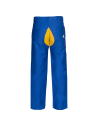 Pantaloni de lucru pentru sudură, din bumbac și piele naturală, 240 g/mp, Zava Pro