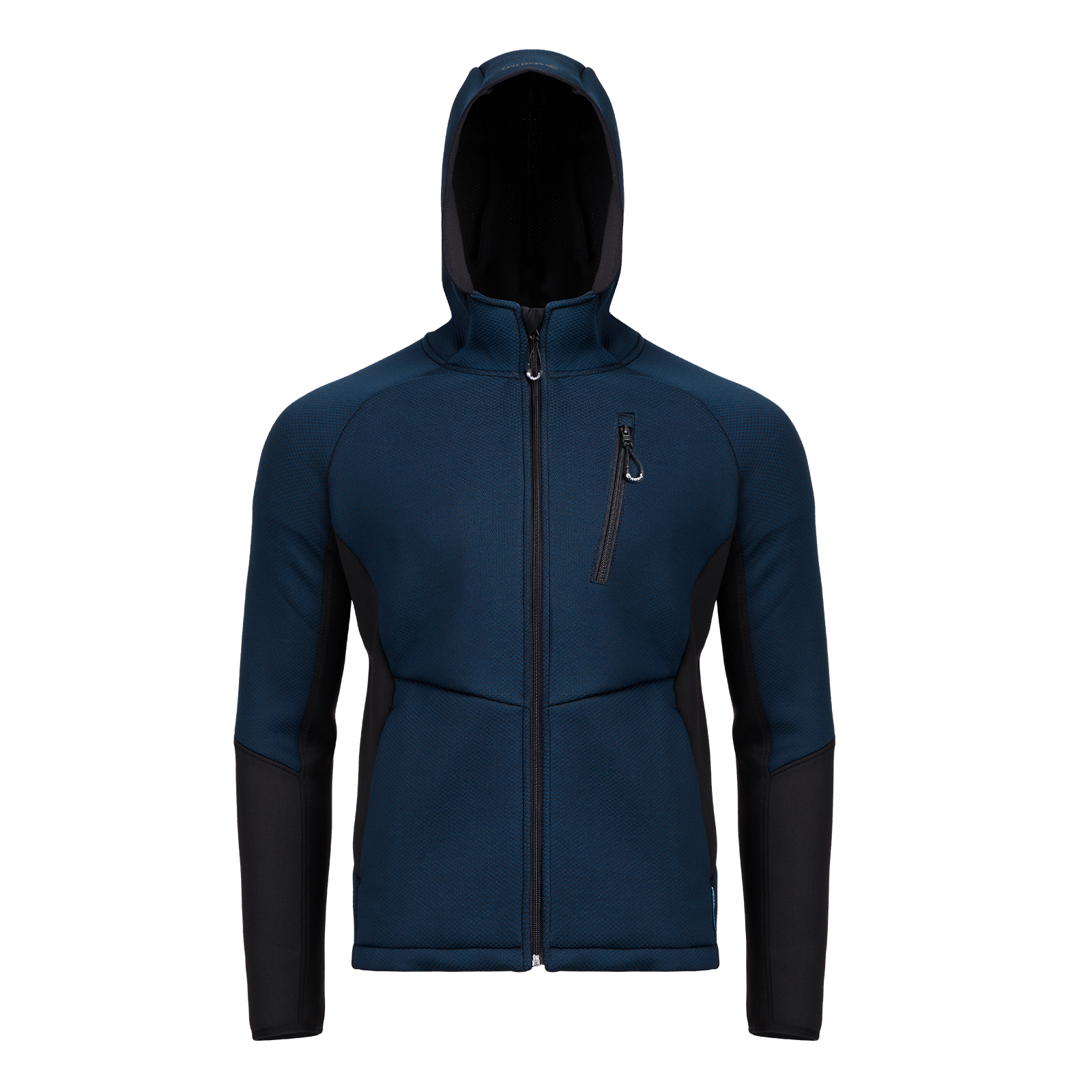 Hanorac cu glugă, unisex, design sportiv, Revolt Scuba Blue