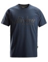 Tricou de bărbați, 65% poliester + 35% bumbac, 200 g/mp, Snickers Workwear Logo, 2590, Dark Navy Melange