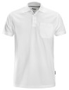 Tricou polo de bărbați, cu buzunar, bumbac+poliester, Snickers Workwear Classic, 2708, White