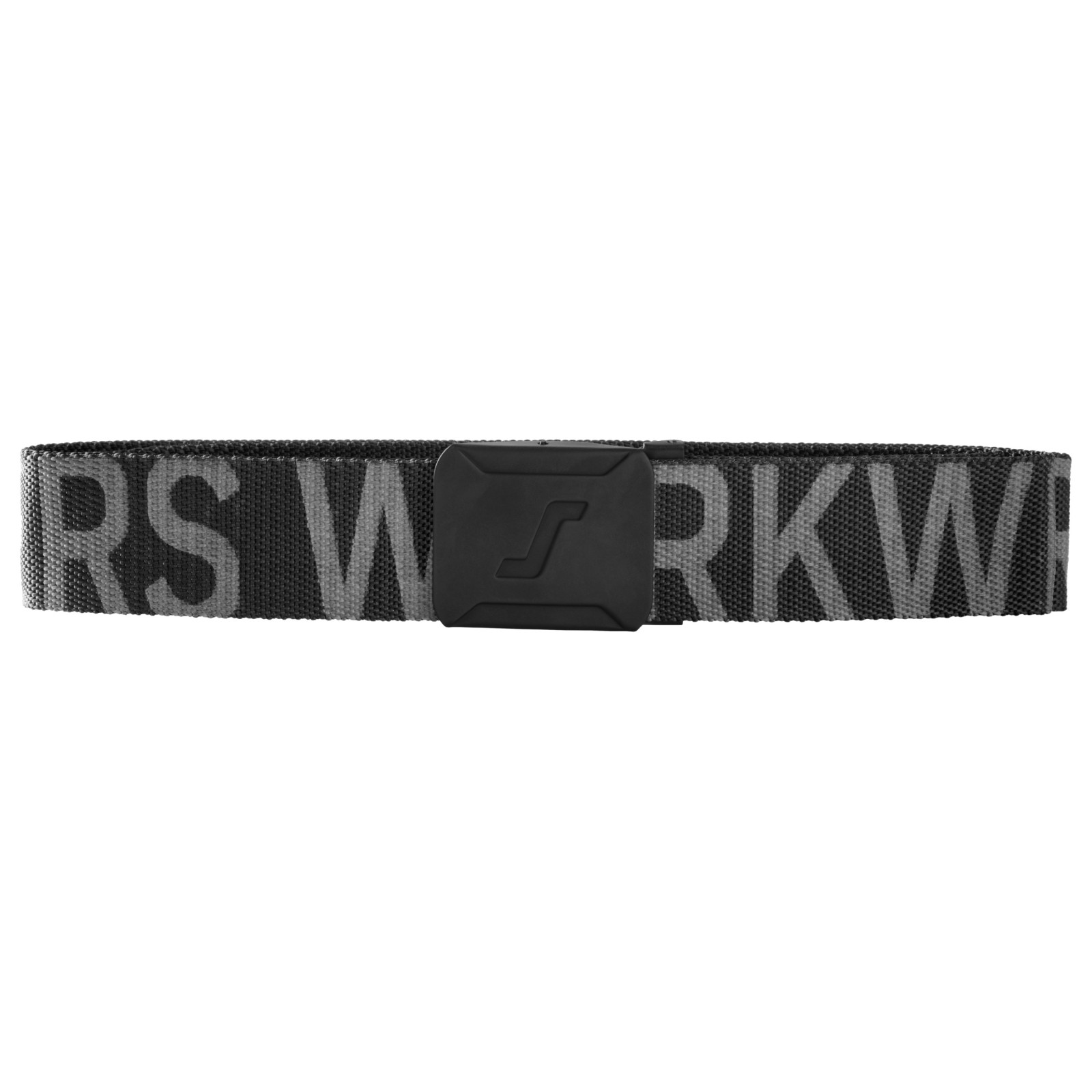 Curea textilă rezistentă, cu logo, 40 mm lățime, Snickers Workwear, 9004, Black/Steel Grey