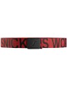 Curea textilă rezistentă, cu logo, 40 mm lățime, Snickers Workwear, 9004, Chili Red/Black