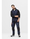 Pantaloni de lucru, 4-way stretch, anti-vânt, Snickers Workwear, AllroundWork, 6375, Navy/Black