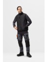 Pantaloni de lucru, 4-way stretch, anti-vânt, Snickers Workwear, AllroundWork, 6375, Steel Grey/Black