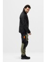 Pantaloni de lucru, 4-way stretch, anti-vânt, Snickers Workwear, AllroundWork, 6375, Khaki Green/Black