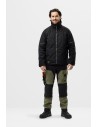 Pantaloni de lucru, 4-way stretch, anti-vânt, Snickers Workwear, AllroundWork, 6375, Khaki Green/Black