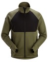 Jachetă, strat intermediar, Snickers Workwear, FlexiWork, 8404, Khaki Green/Black