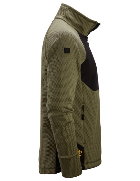 Jachetă, strat intermediar, Snickers Workwear, FlexiWork, 8404, Khaki Green/Black