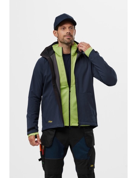Jachetă, strat intermediar, Snickers Workwear, FlexiWork, 8404, Lime