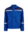 Jachetă de lucru cu dungi reflectorizante, 100% bumbac, Collins Summer Royal Blue